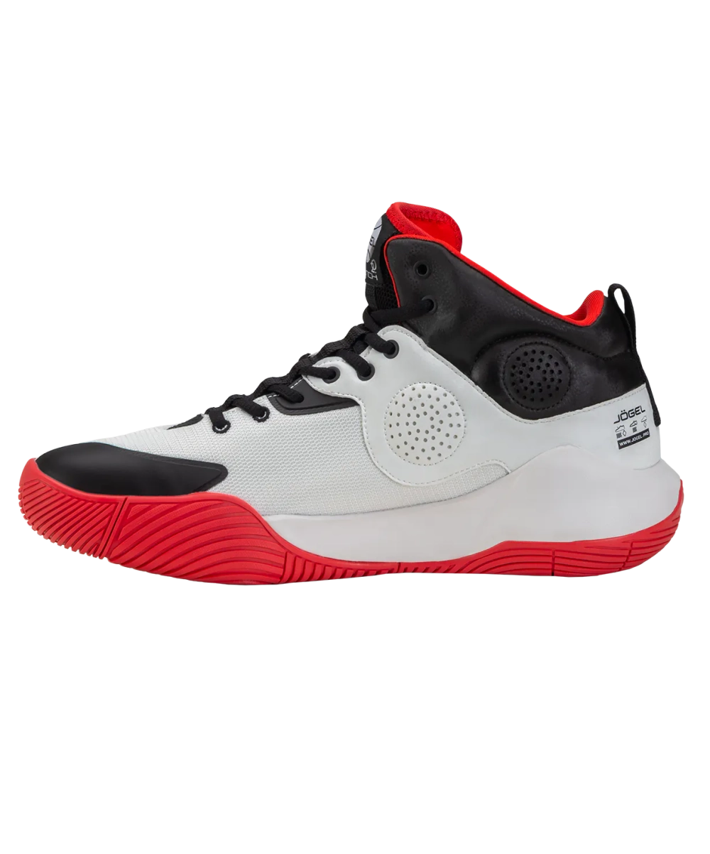 Кроссовки баскетбольные Launch MID, White/black/red