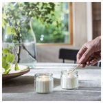 Свеча ароматическая IKEA ADLAD (АДЛАД), Скандинавские леса, Белый, 12 часов