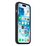 Силиконовый чехол с поддержкой MagSafe Apple Silicone Case для iPhone 15, Black (Черный)