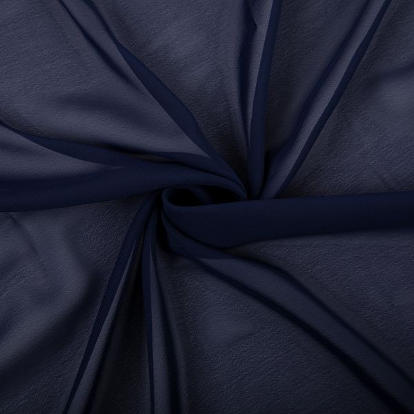 Ткань блузочная Poly Chiffon 84 г/м², 150х147 см, 07 синий, Gamma PC-02