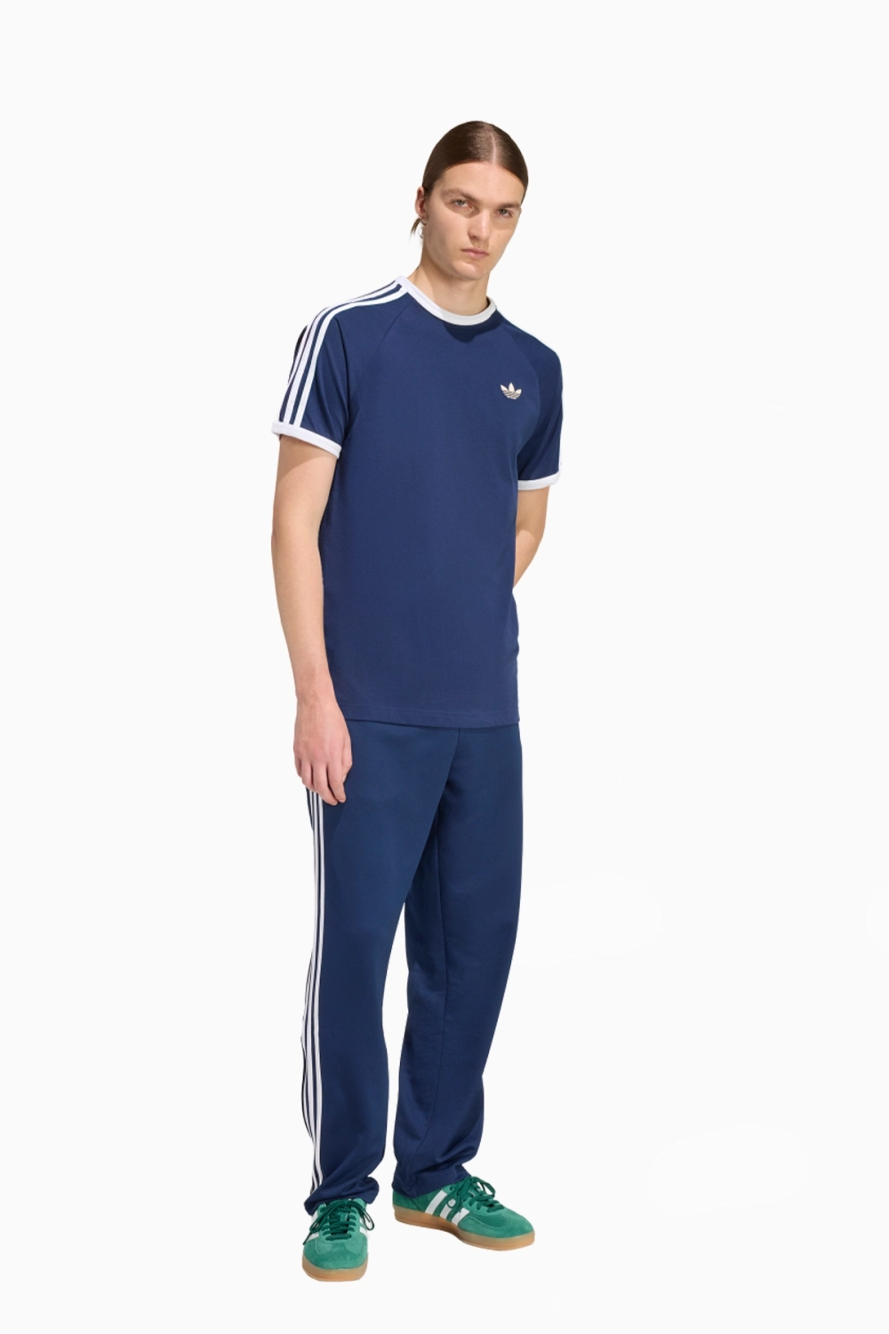 Футболка adidas Originals 3-Stripes - темно-синий