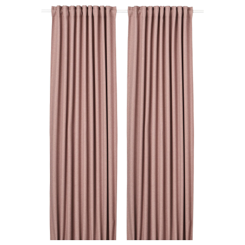 Комплект штор IKEA ANNAKAJSA (АННАКАЙСА), Розовый, 145x250 см, 2 шт