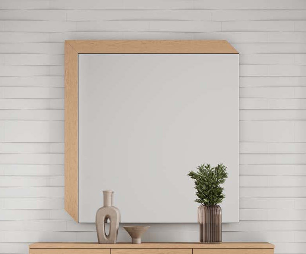 Зеркало в раме Kendra 4020 Roble Seda/Blanco Disemobel