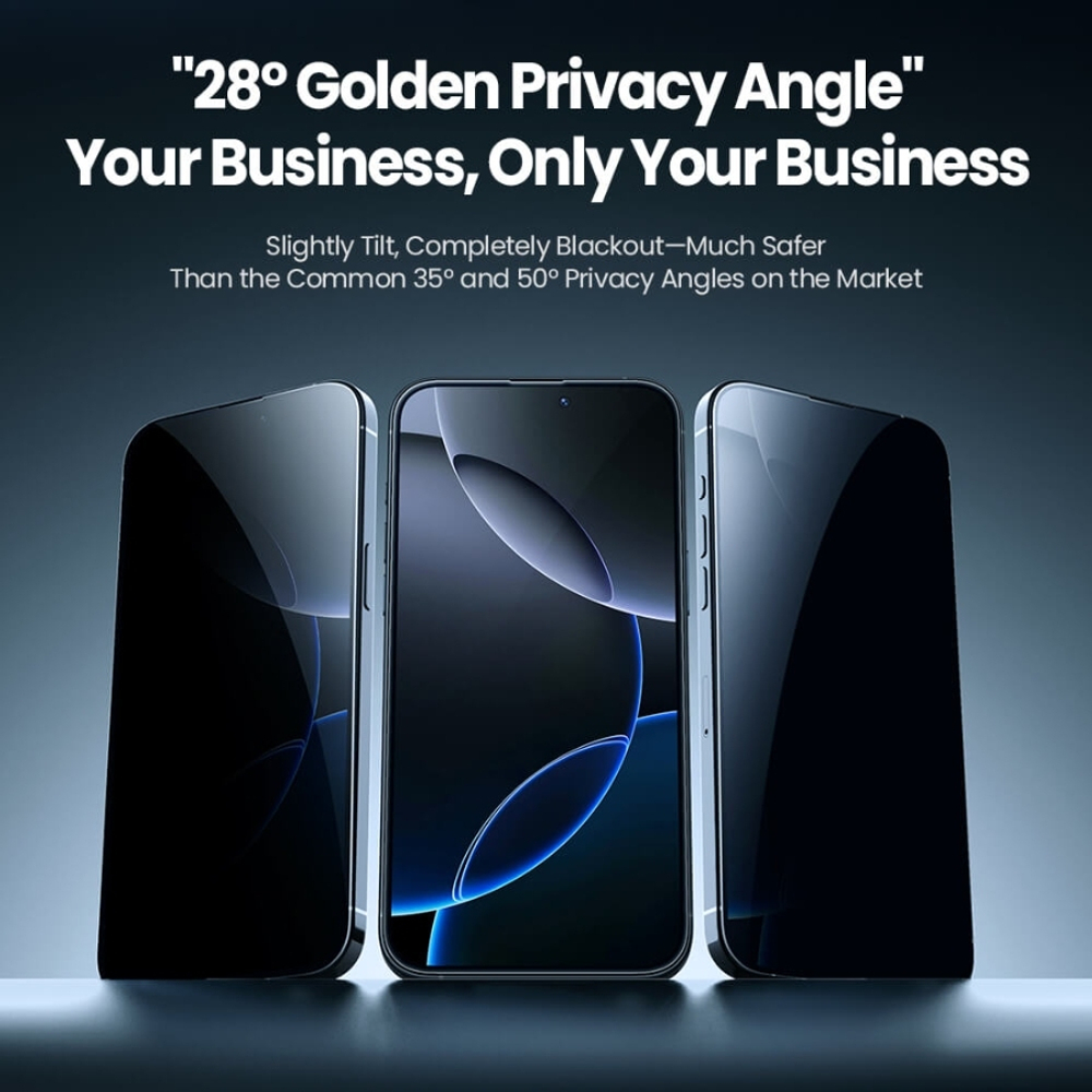 Защитное стекло Nillkin Guardian Full Антишпион для iPhone 16 Pro Max