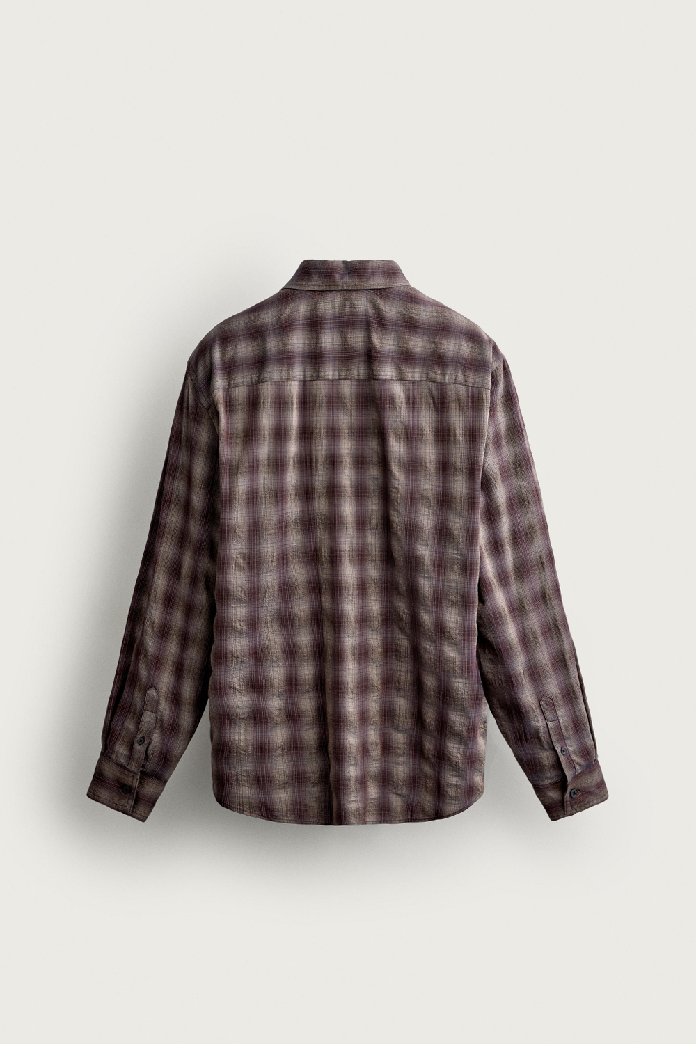 РУБАШКА В КЛЕТКУ С КАРМАНАМИ — ZARA