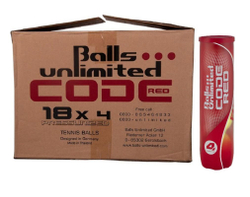 Упаковка теннисных мячей Balls Unlimited Code Red 18 x 4B