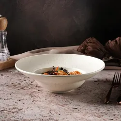 Тарелка глубокая 350 мл d 25 см h7,5 см для пасты Elephant Ivory d 25*7,5 см, P.L. Proff Cuisine [1]
