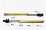 Амортизатор L=770 передний d45x48 (перья, компл.) KAYO 125