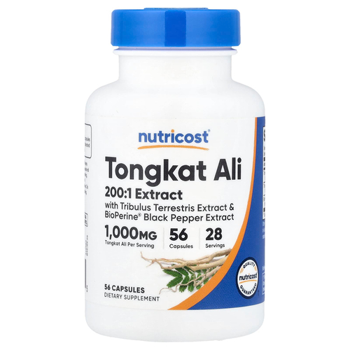 Nutricost, эврикома длиннолистная, 56 капсул