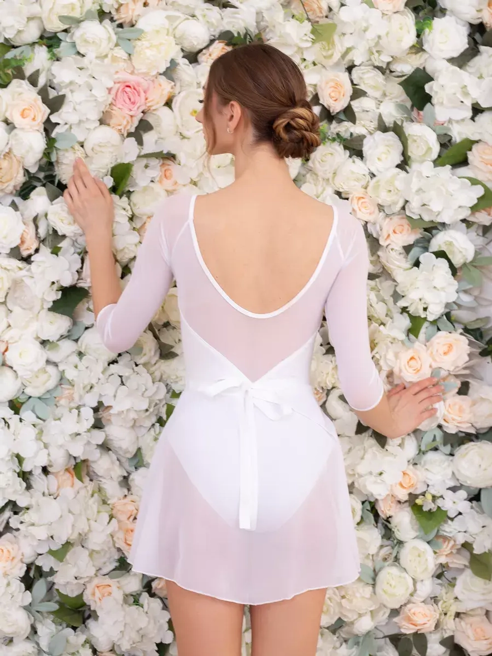 Юбка балетная для хореографии прозрачный шифон