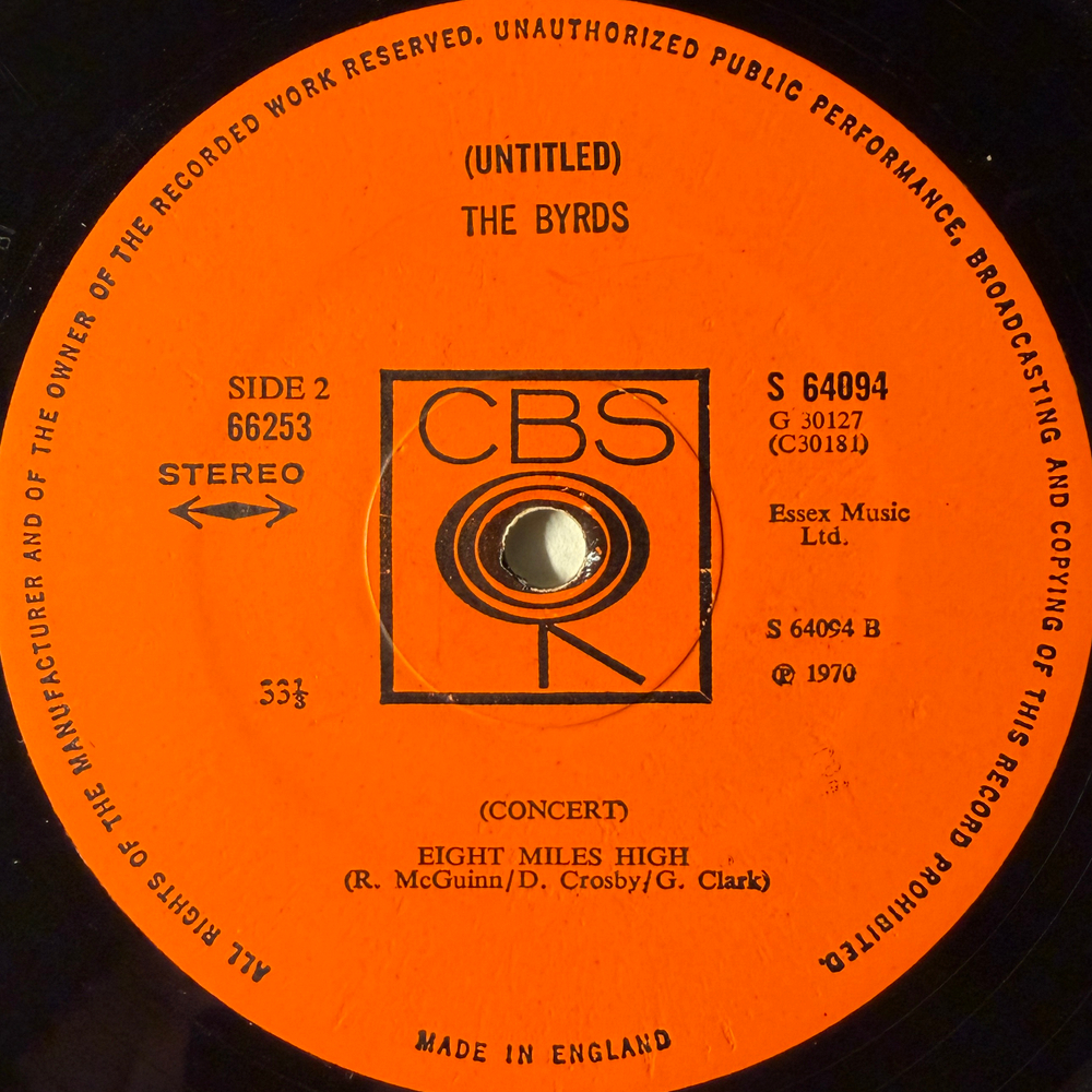 Виниловая пластинка The Byrds - Untitled 2LP