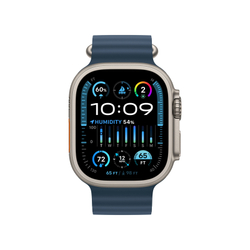 Apple Watch Ultra 2, 49 мм, GPS + Cellular, корпус из титана, ремешок Ocean синего цвета (MRF73)