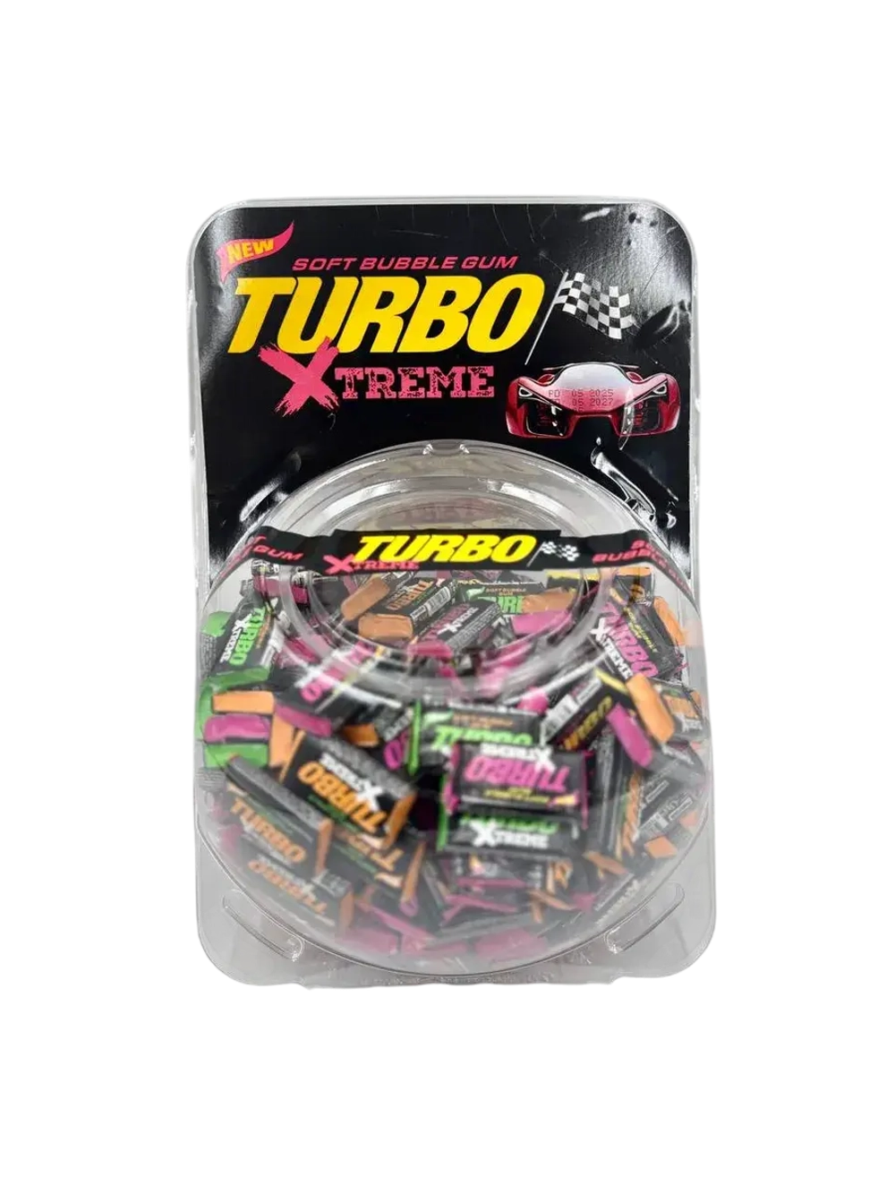 Жевательная резинка Turbo Xtreme ,блок 300 шт.