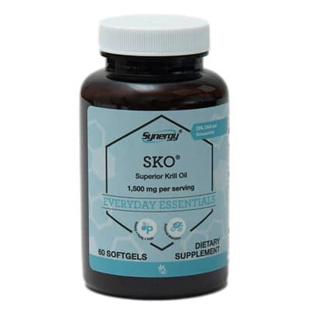 Vitacost, Synergy®, SKO®, превосходное масло криля, 60 капсул (750 мг в 1 капсуле)