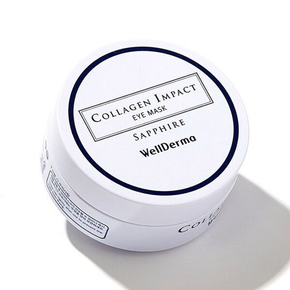 Сапфировые патчи с морским коллагеном WellDerma Collagen Impact Sapphire Eye Mask, 60шт