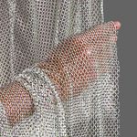 Сетка бельевая со стразами 100 г/м², шир.140 см / 1 метр, 2025 цв.1 белый /45658/