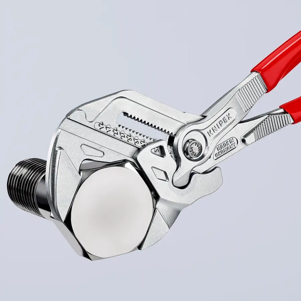 Клещи переставные-гаечный ключ хромированные 300 мм Knipex 86 03 300 SB