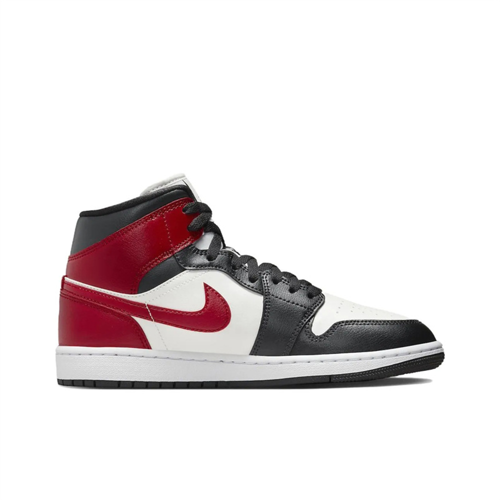 Jordan 1 Mid Gym Red Off Noir Women's