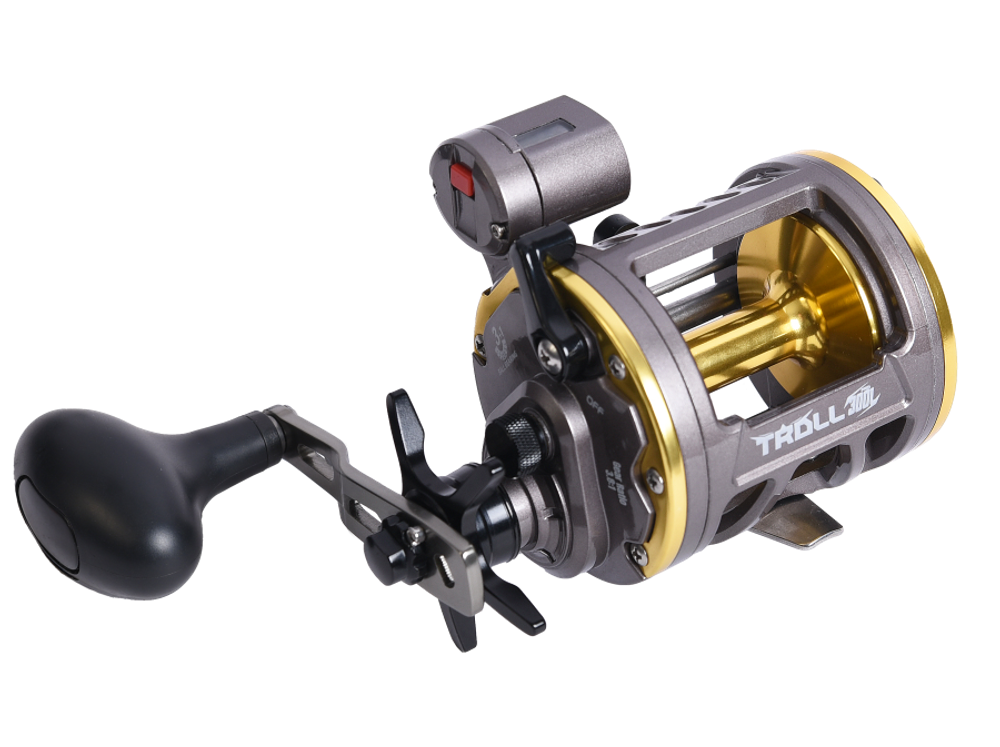Катушка мультипликаторная Black Side TROLL PRO 300L (лев. рука)