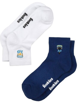 Теннисные носки Australian Open Kids Point Match Ankle Socks 2P - разноцветный