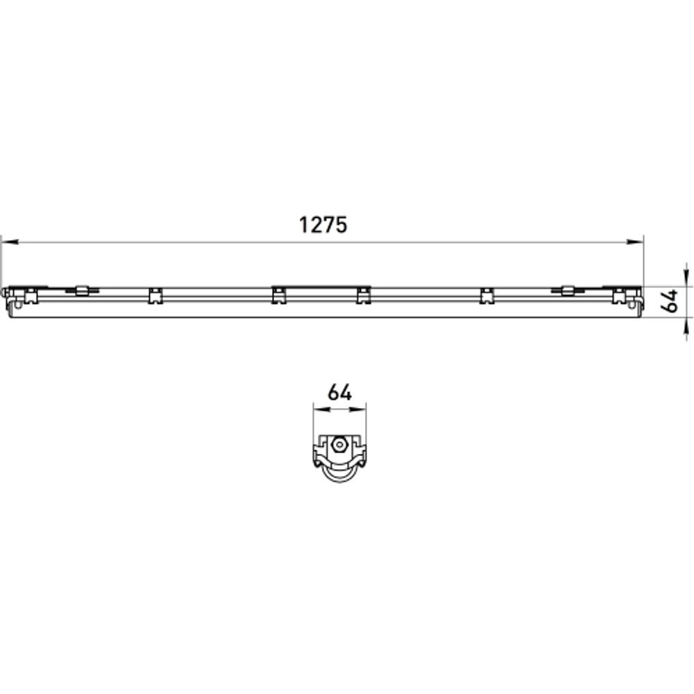 Светильник ЭРА SPP-101-0-001-120 IP65 под светодиодную лампу T8 G13 LED 1200 | Линейные IP65 под лампу T8 LED