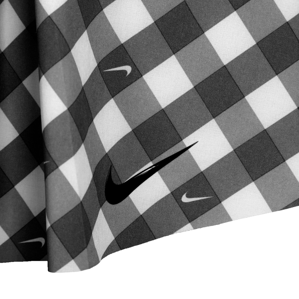 Женская теннисная юбка Nike Dri-Fit Club Regular Printed Skirt Women - Black, White