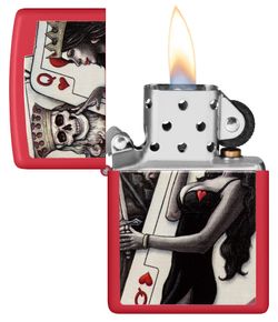 Зажигалка Zippo Skull King Queen Beauty (48624) 3