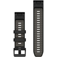 Силиконовый ремешок Garmin QuickFit 22 мм Black / Pebble Gray