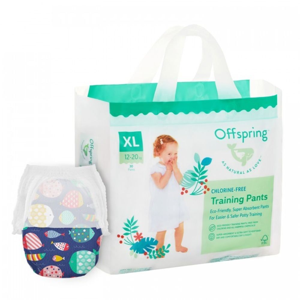 Offspring трусики-подгузники XL 12-20кг 30шт рыбки Offspring трусики-подгузники XL 12-20кг 30шт рыбки