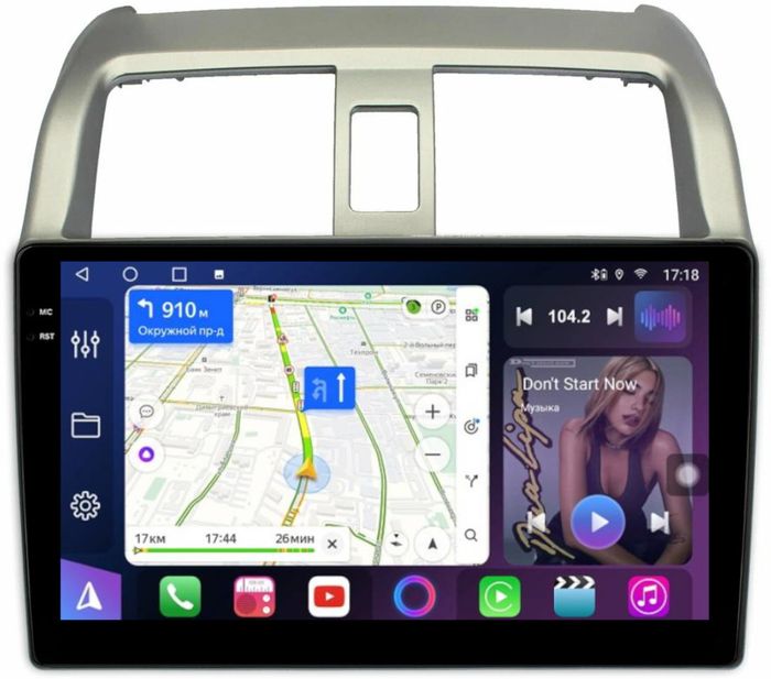 Магнитола для Honda Airwave 2005-2010 - FarCar S400-TS18 монитор 9.5" QLED на Android 14, CarPlay, 4G SIM-слот