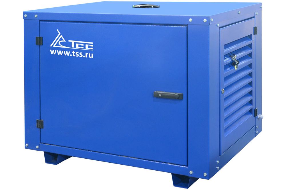Бензогенератор трехфазный TSS SGG 8000EH3NA в погодозащитном кожухе МК-1.1 - [7.8 кВт / 14.09 А]