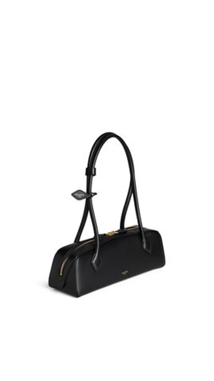 ALAÏA СУМКА LE TECKEL ИЗ ТЕЛЯЧЬЕЙ КОЖИ, ЧЕРНЫЙ