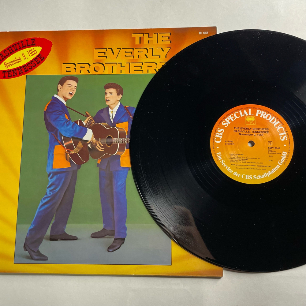 Винтажная виниловая пластинка EP The Everly Brothers, Nashville Tennessee, November 9, 1955 (Нидерланды 1981) 45 RPM