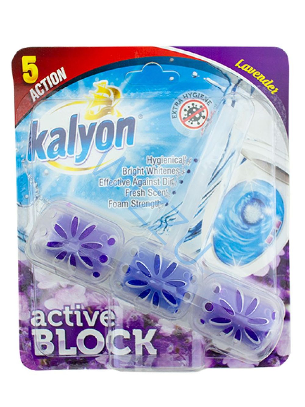 Подвесные блоки для унитаза Kalyon Лаванда, 3 шт
