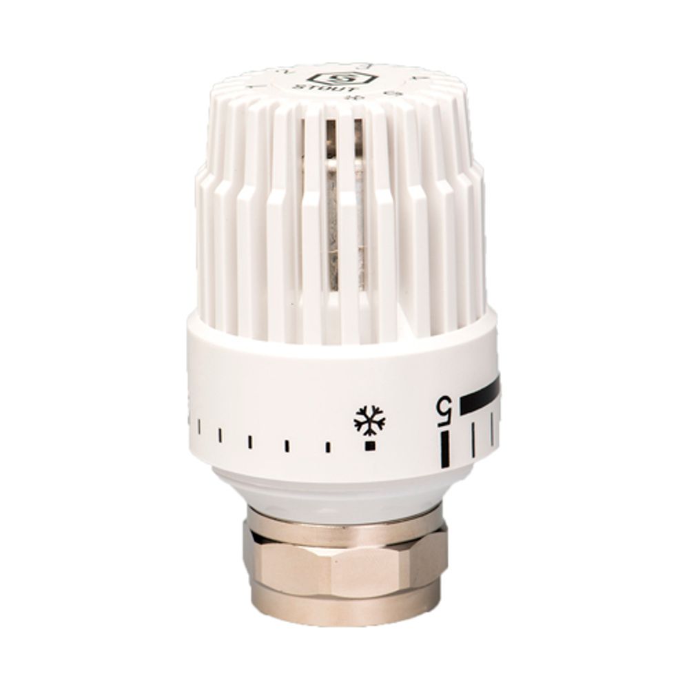 Головка термостатическая STOUT - M30x1.5 (регулировка 6-28°C, цвет белый)