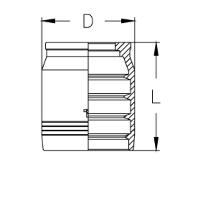 Муфта DN 20 4SP/4SH/R13/R15 CS NEW