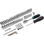 Набор инструментов, 1/4", CrV, 57 предм.// STELS 14101