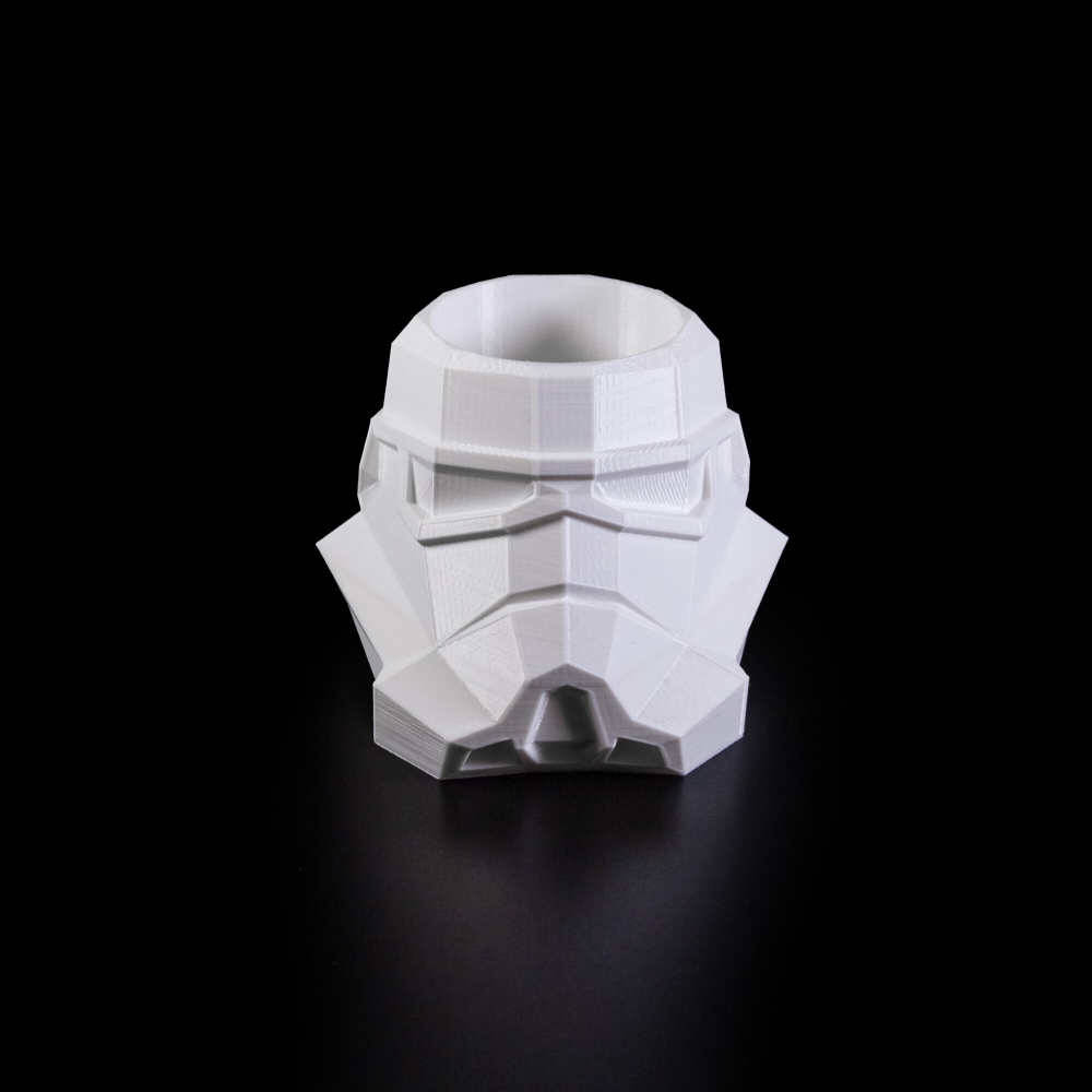 Подставка для карандашей "Штурмовик", пластик, 3D-печать, белая