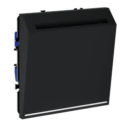 Выключатель карточный Voltum S70 Черный матовый VLS010708