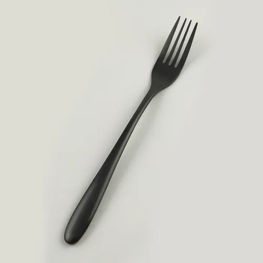 Вилка столовая 21,5 см матовая черный цвет PVD Alessi-Black P.L. [12]