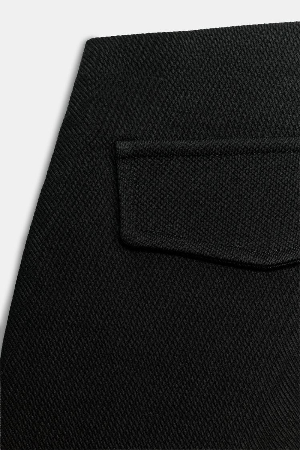ZARA ШИРОКИЕ БРЮКИ, ЧЕРНЫЙ