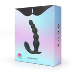 Черная анальная виброёлочка Anal Bead Vibrator с пультом ДУ (Цвет: черный)