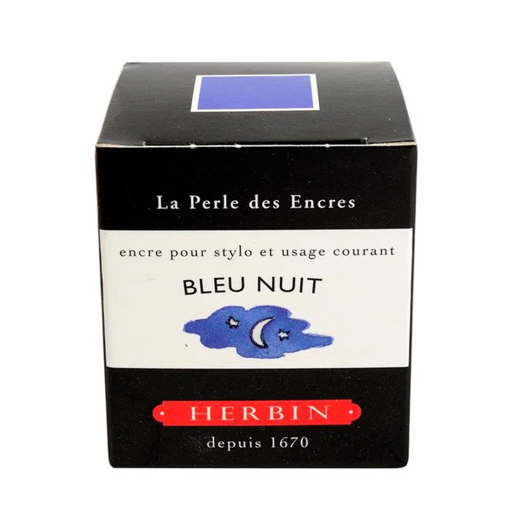 Чернила во флаконе Herbin 30 мл Bleu nuit темно-синие (13019T) 1