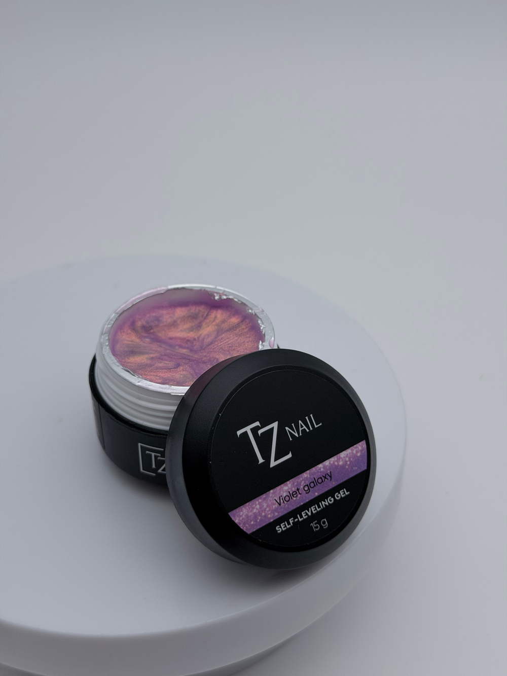 TZ Самовыравнивающийся гель "Violet galaxy" (Фиолетовая галактика) 15 гр.