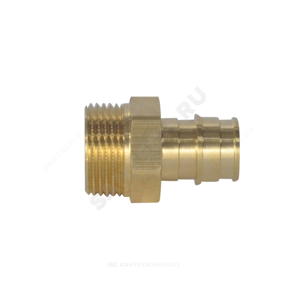 Муфта для PE-X труб радиальная латунь Дн 40х1 1/4" НР РОС GX107ACY067