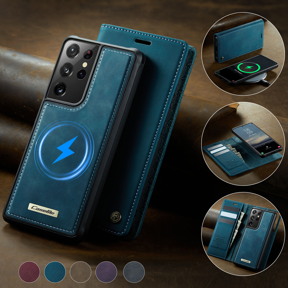 Чехол-кошелек CaseMe 2 in 1 MagSafe Samsung Galaxy S21 Ultra