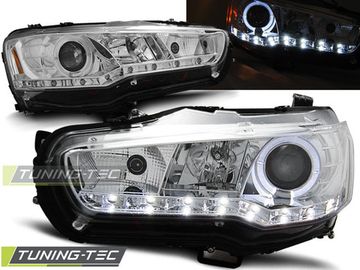 Передние фары для MITSUBISHI LANCER 08-16 DAYLIGHT CHROME