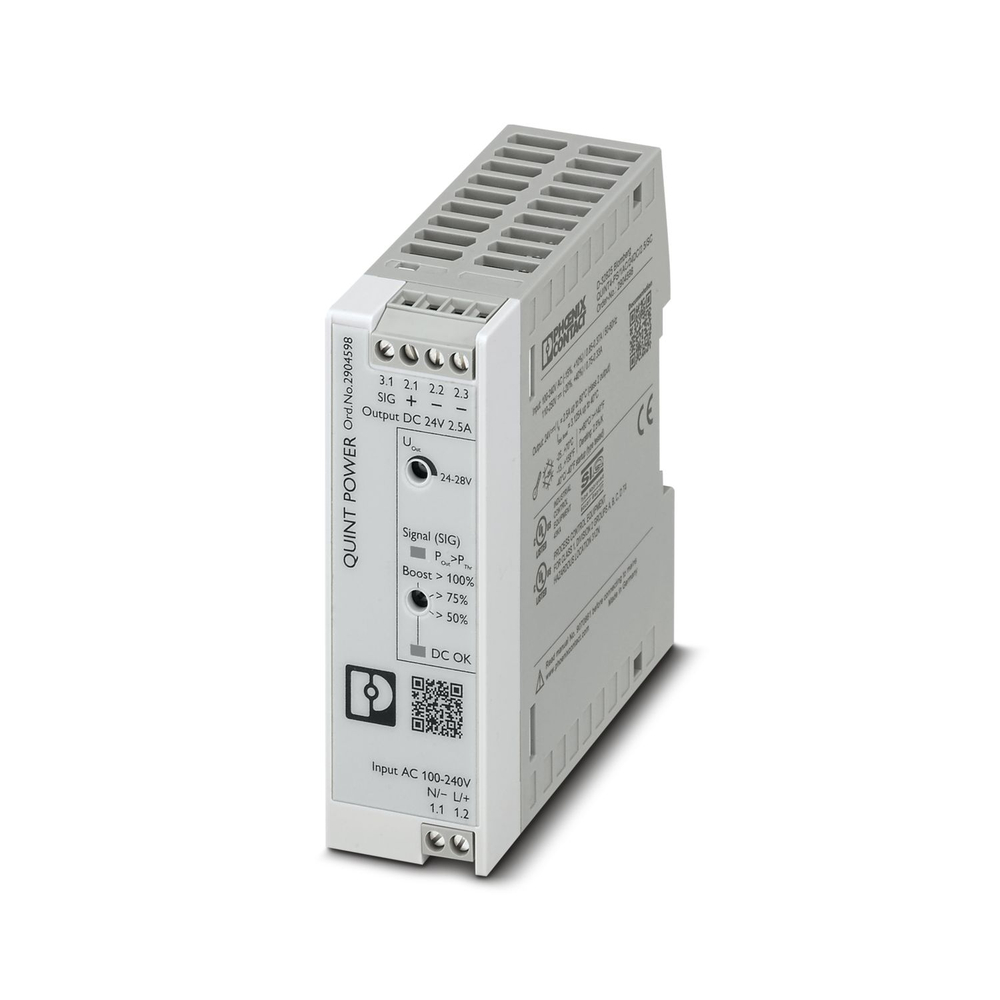 2904598 - QUINT4-PS/1AC/24DC/2.5/SC - Источники питания