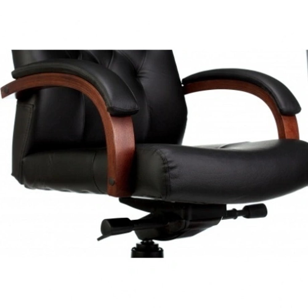 Кресло руководителя Бюрократ T-9928WALNUT черный кожа крестовина металл/дерево
