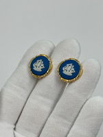 Запонки Парусник Wedgwood синие